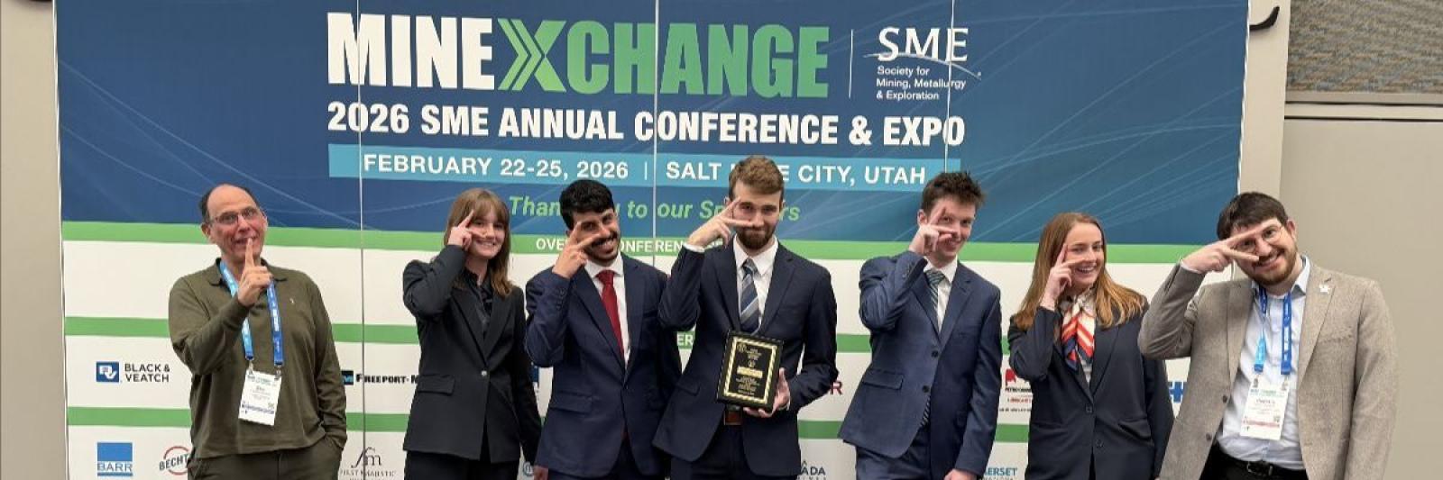 Winning student design team with faculty 