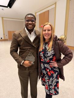 Odianosen Ewah and Isabel Escobar at Legacy Dinner and Awards event