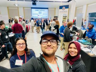 GradSWE volunteering at career fair