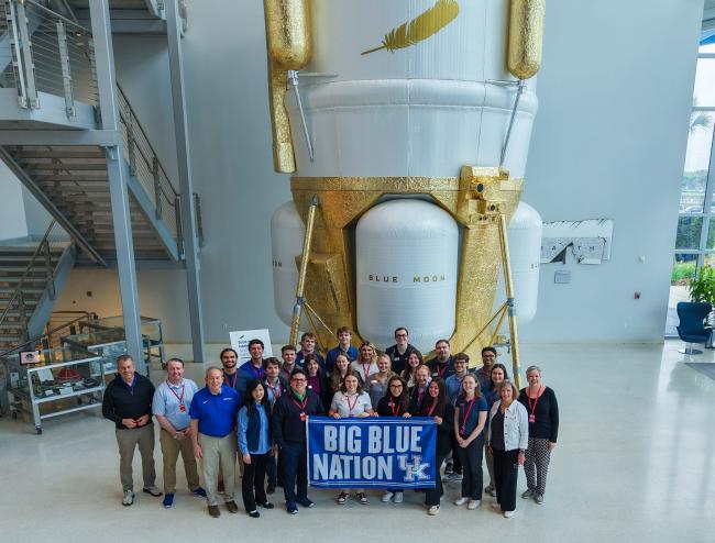 Group at Blue Origin New Glenn facility 