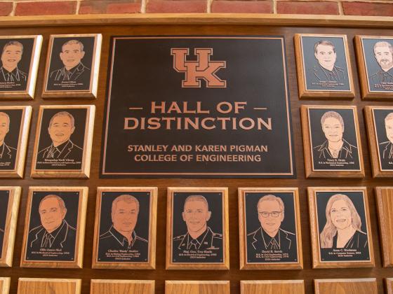Hall of distinction plaque